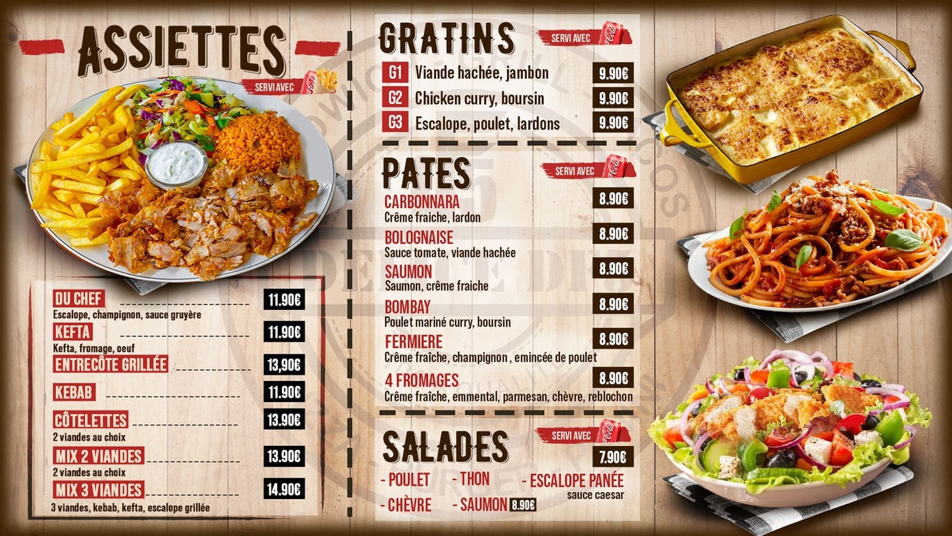 Délice DF5 menu 2