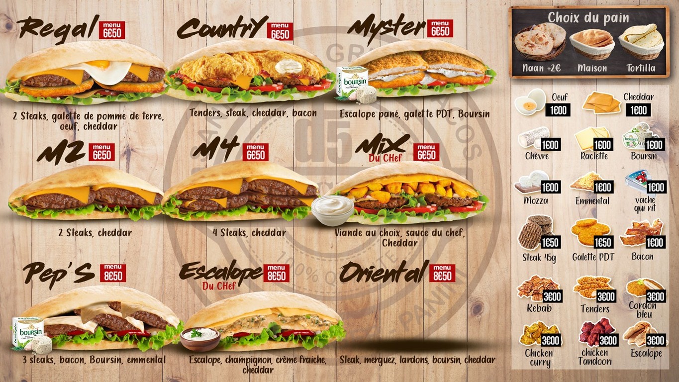 Délice DF5 menu 5