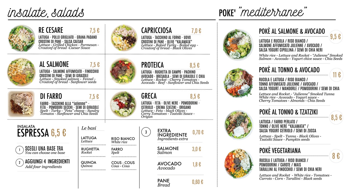 Fratelli de Luca - Salad&Juice BAR (Prati) menu 3