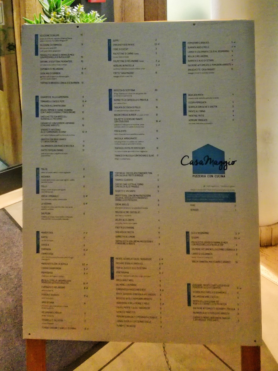 CASA MAGGIO Autentica Cucina Pugliese & Aperitivo menu 1