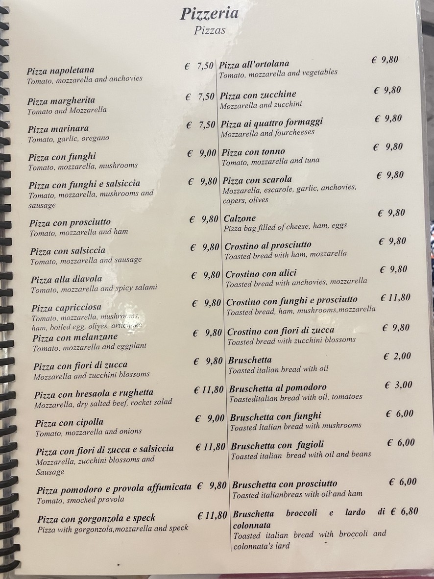 Ai Marmi menu 3