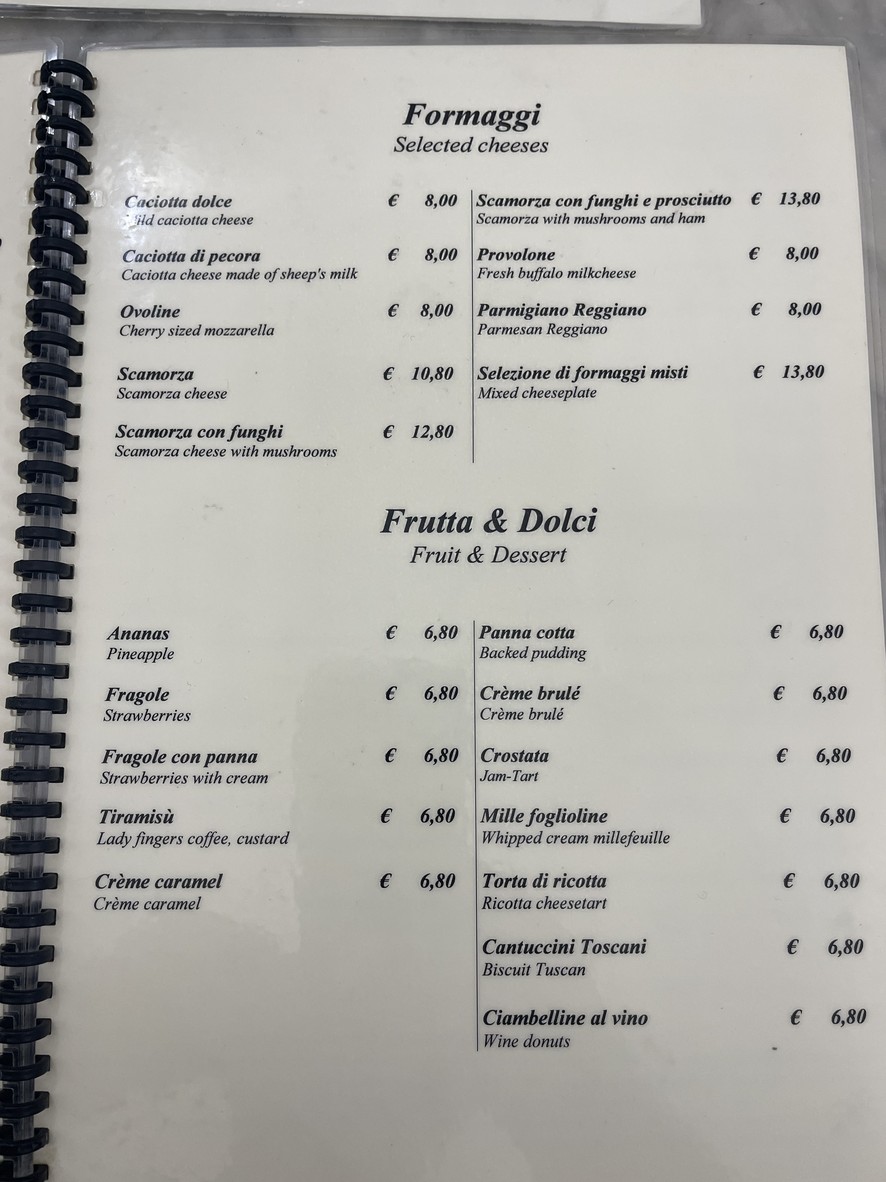 Ai Marmi menu 5