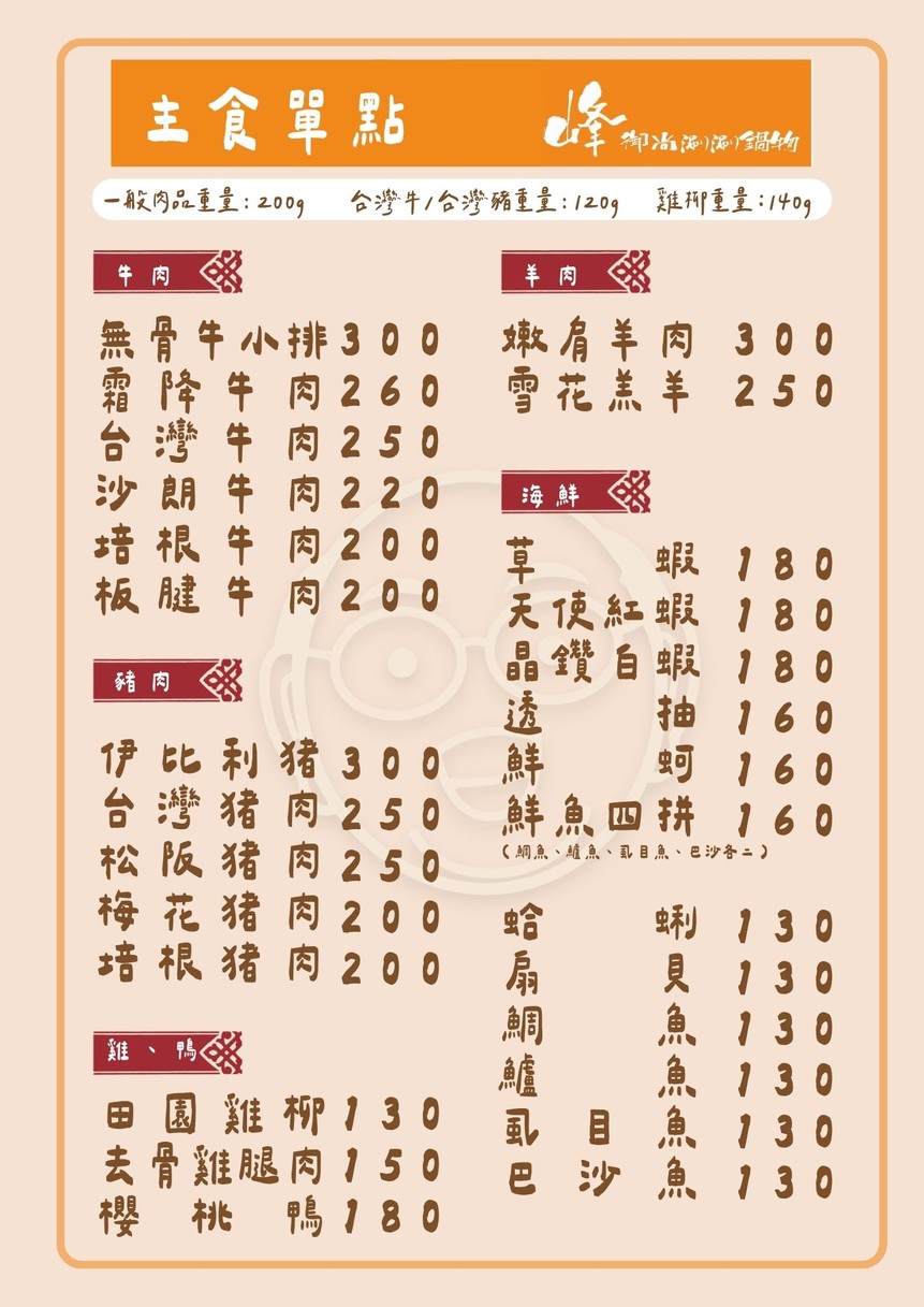 Fēng Yù Shàng Shuàn Shuàn Guō Wù Lóng Bīn Diàn menu 4