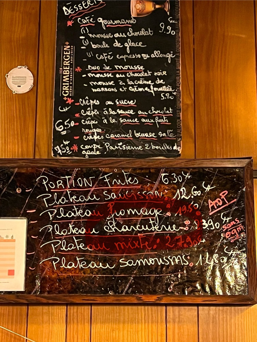N et C BRASSERIE menu 2