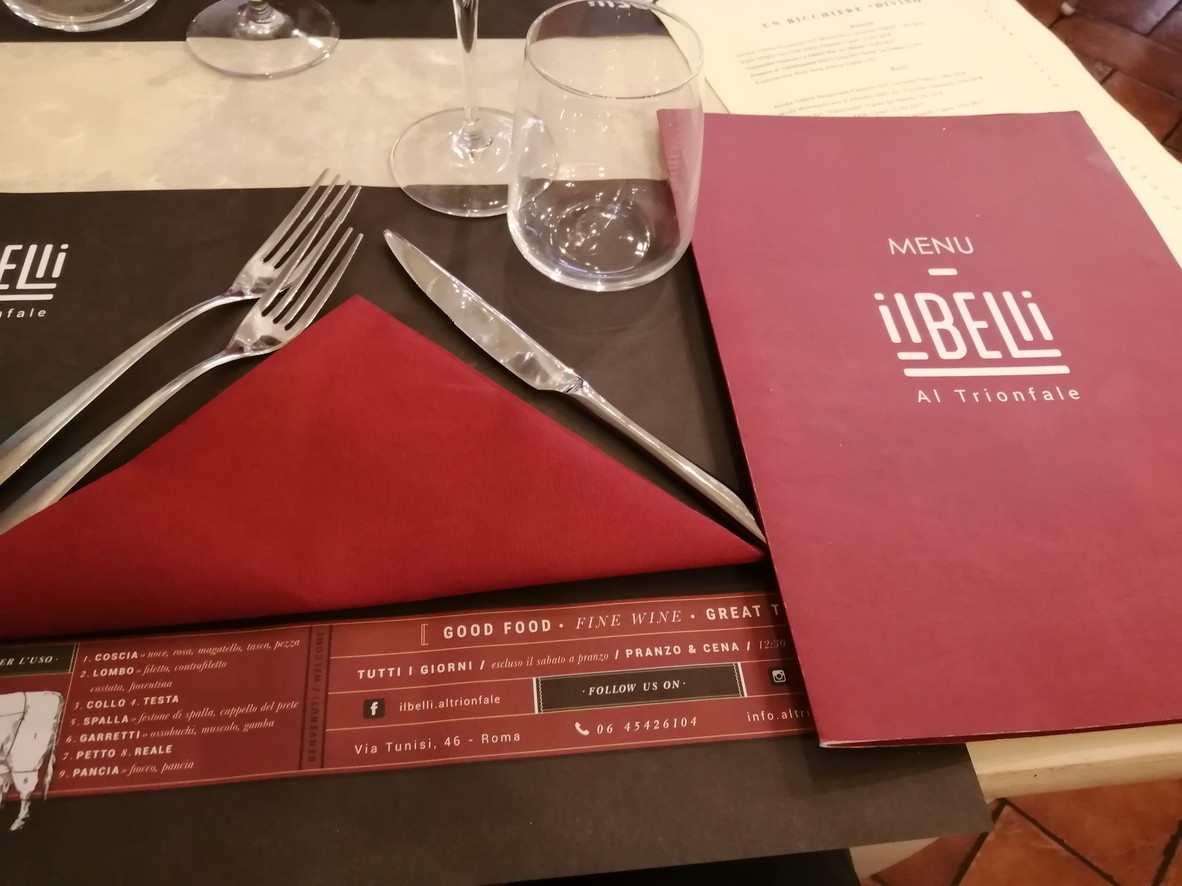 Il Belli al Trionfale menu 1