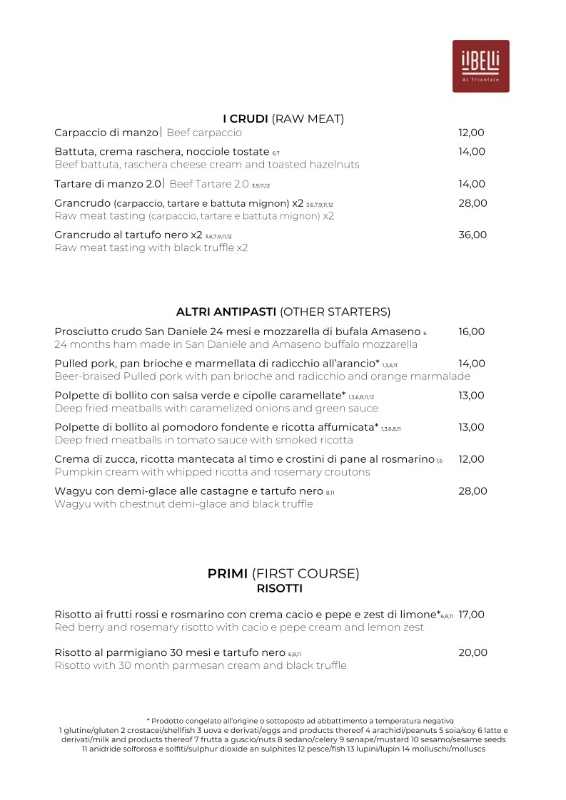 Il Belli al Trionfale menu 2