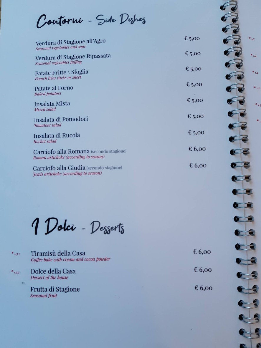 Hostaria Pizzeria da Nonna Nella menu 3