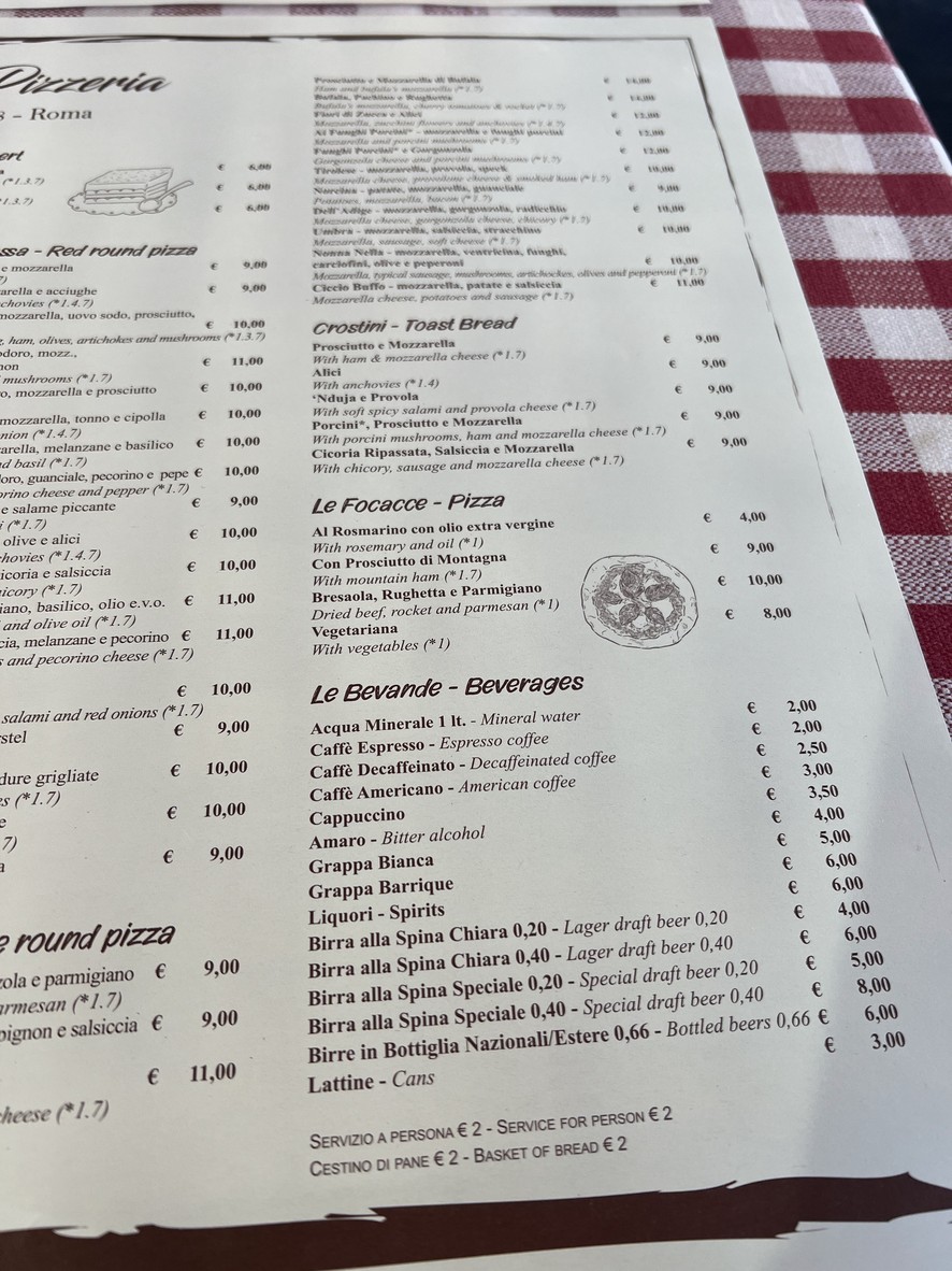 Hostaria Pizzeria da Nonna Nella menu 4