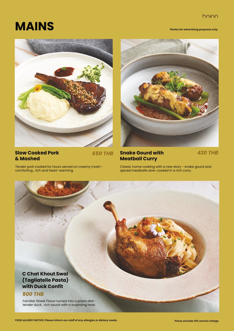 HNINN - CONTEMPORARY BRUNCH & DINING menu 3
