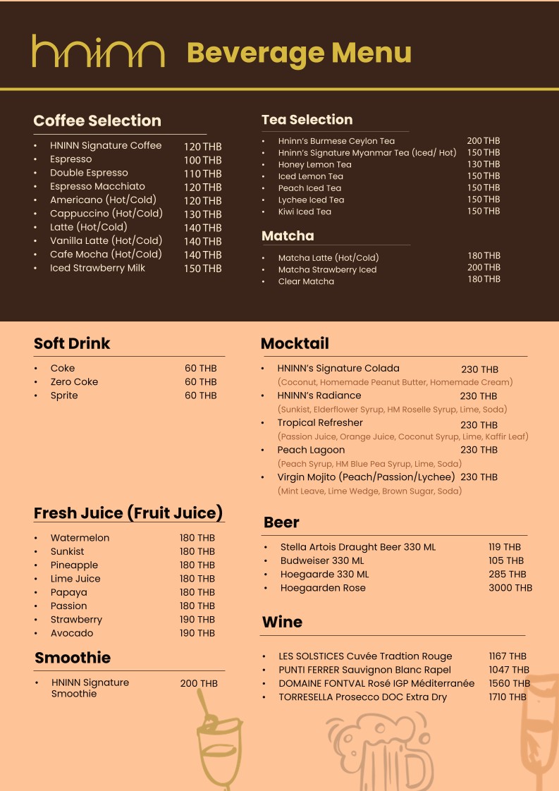 HNINN - CONTEMPORARY BRUNCH & DINING menu 4