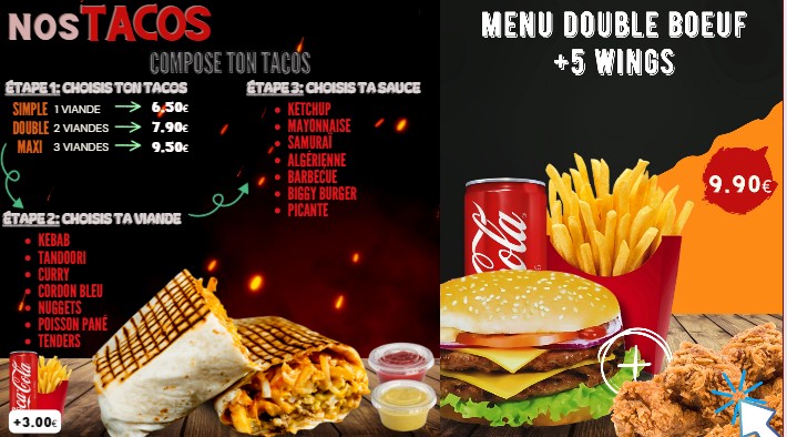 Le Chick menu 3