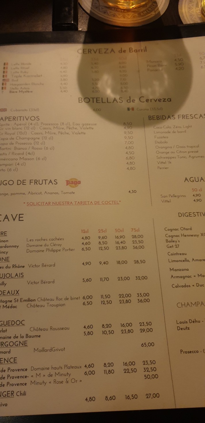 Numéro 21 menu 1