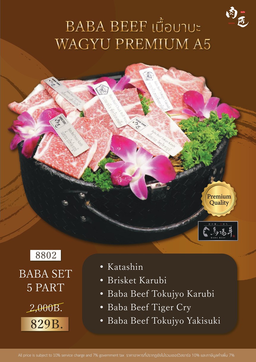 Niku Sho menu 6