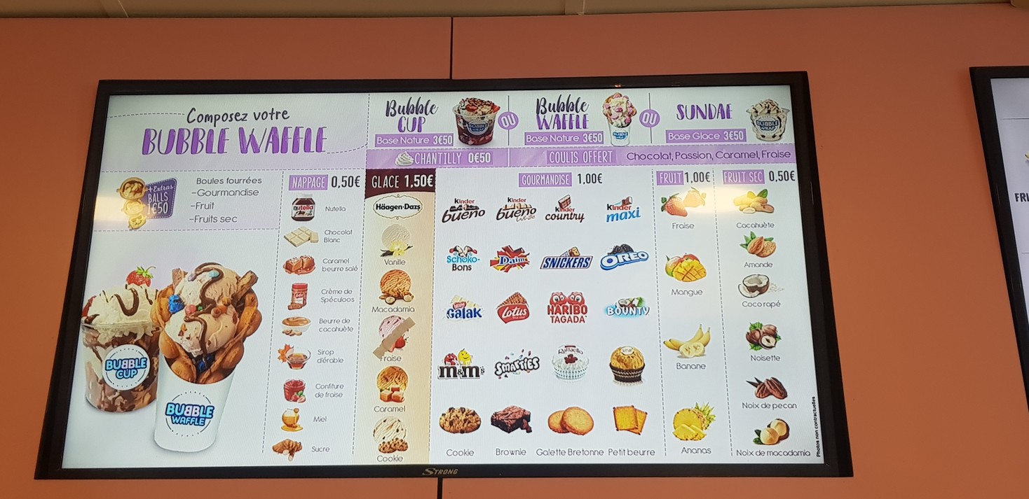 Bubble Bae Paris menu 3