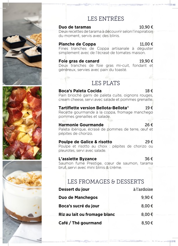 Bellota-Bellota Champs Elysées menu 2