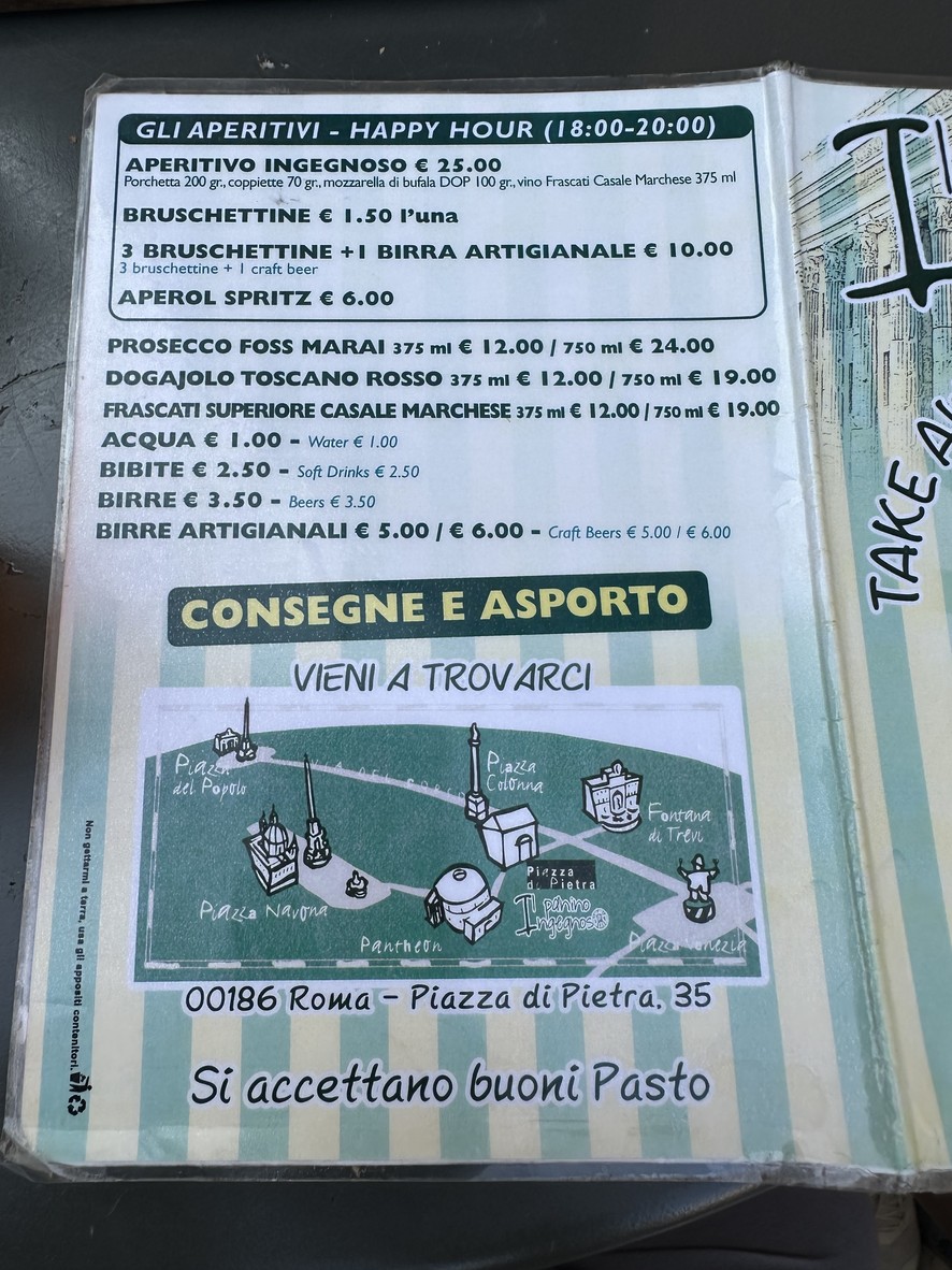 Il Panino Ingegnoso menu 3