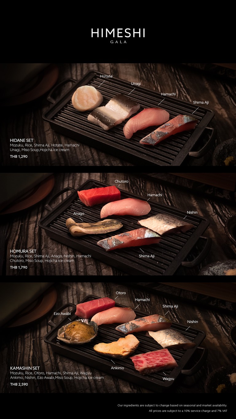 GALA BANGKOK menu 2