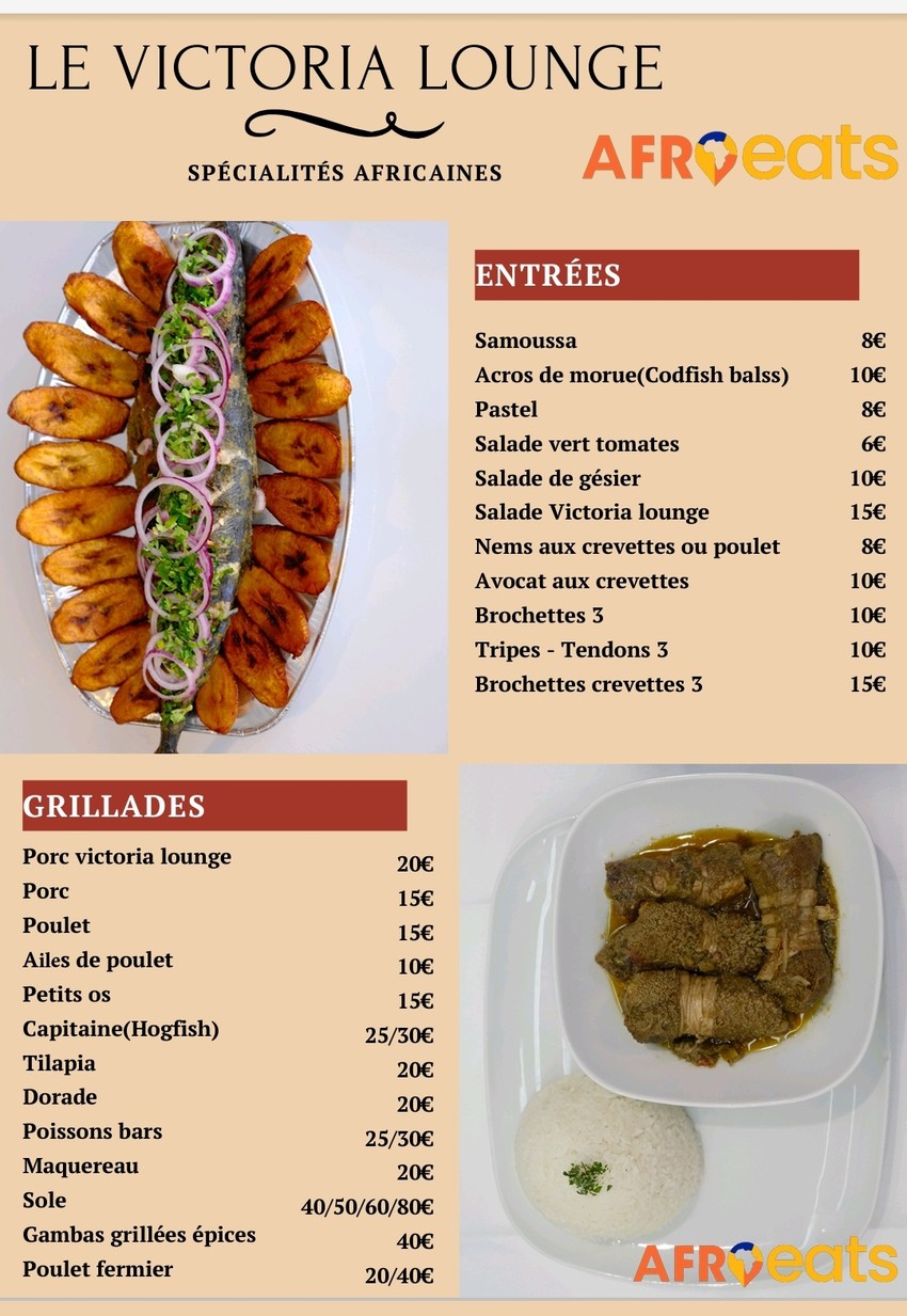 Restaurant Le Victoria Lounge menu 1
