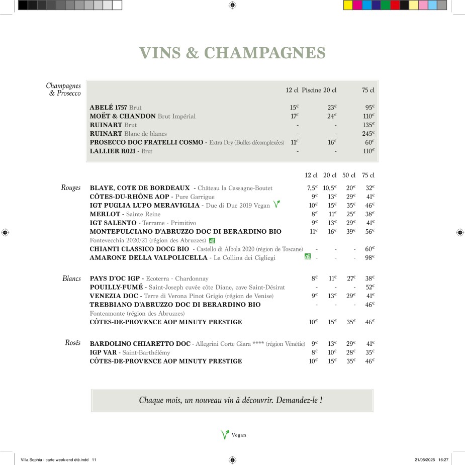 Villa Sophia menu 7