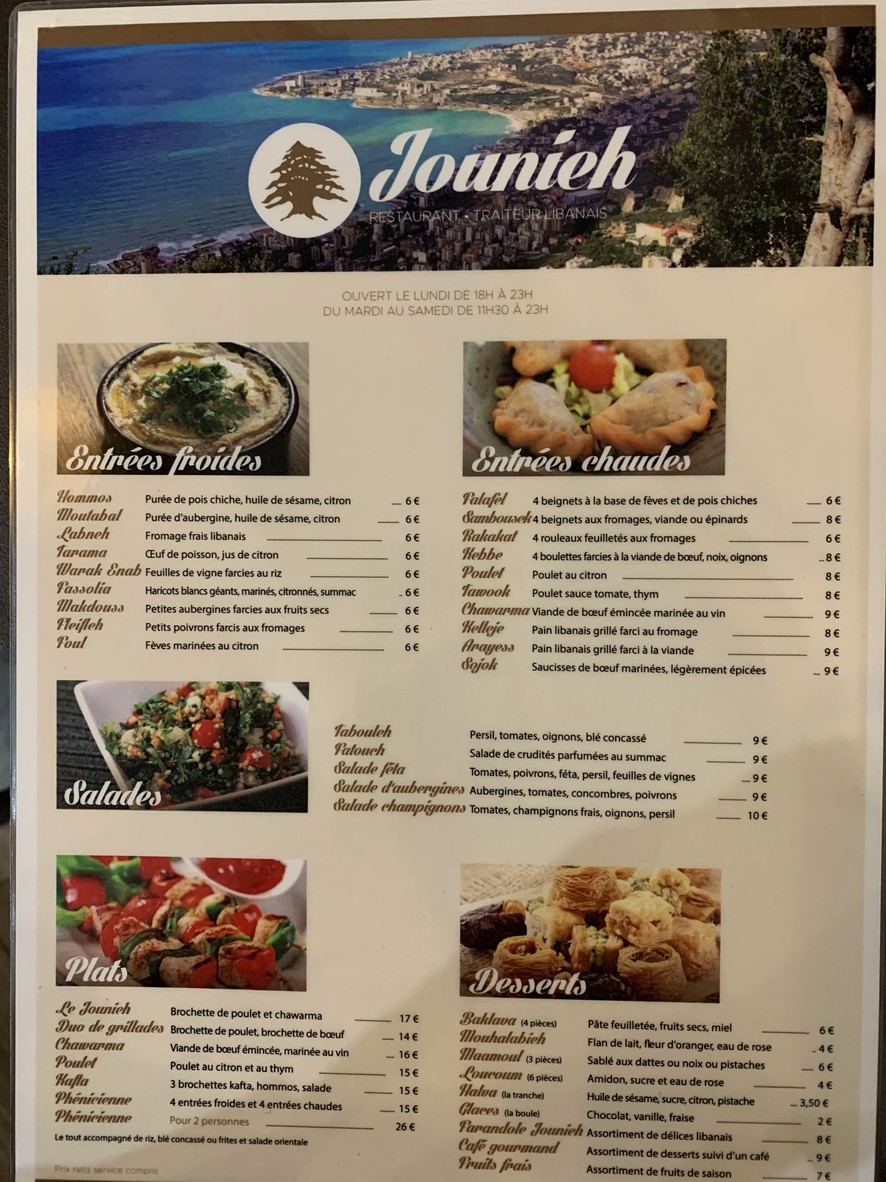 O'Kaslik menu 2