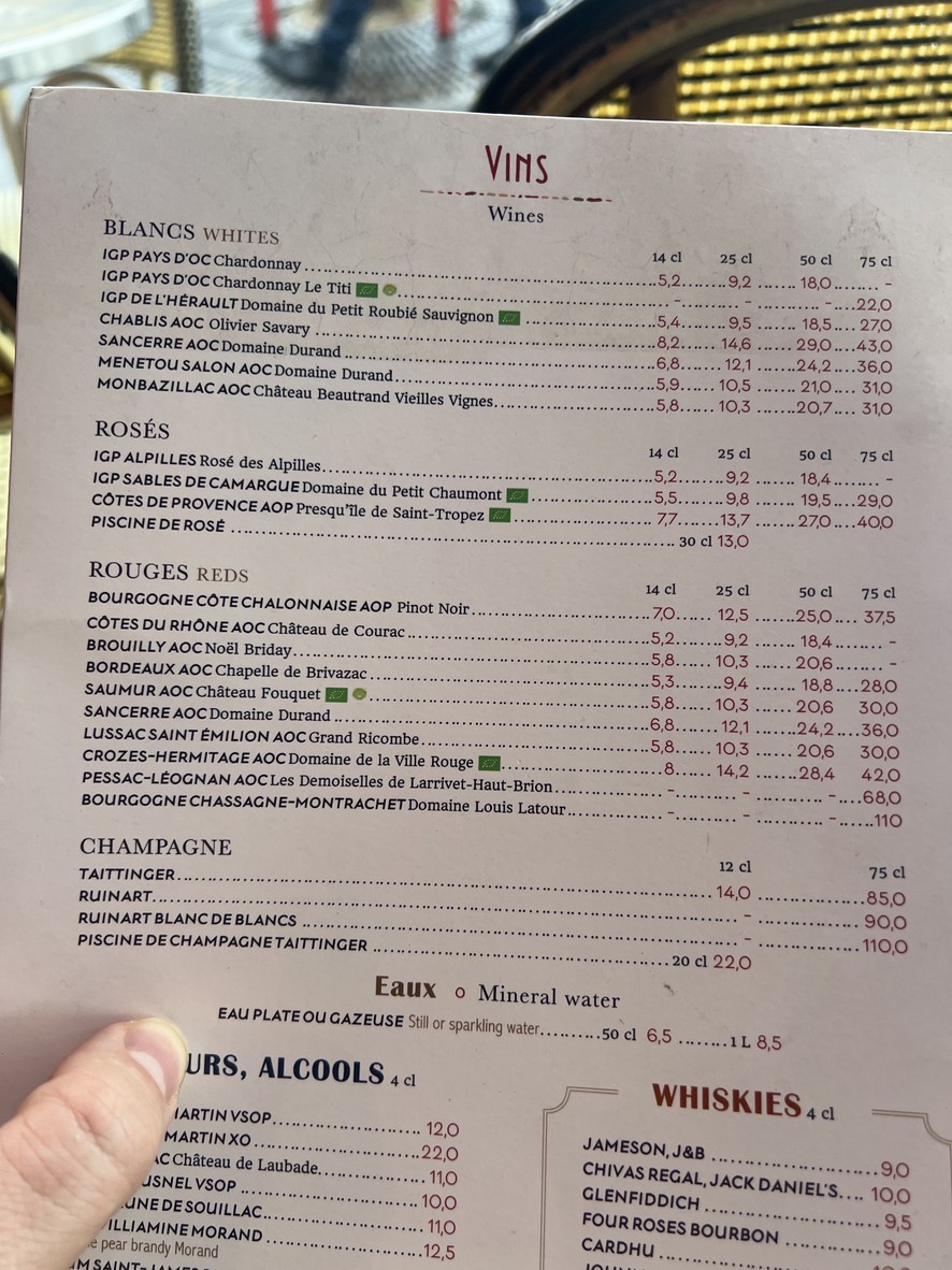 Le Mistral menu 4
