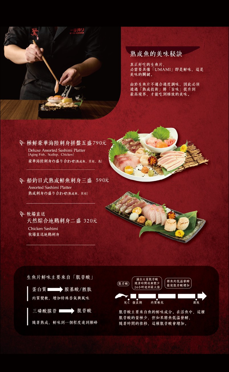 Yī lù chuàn shāo jū jiǔ wū sōng jiāng běn diàn menu 1