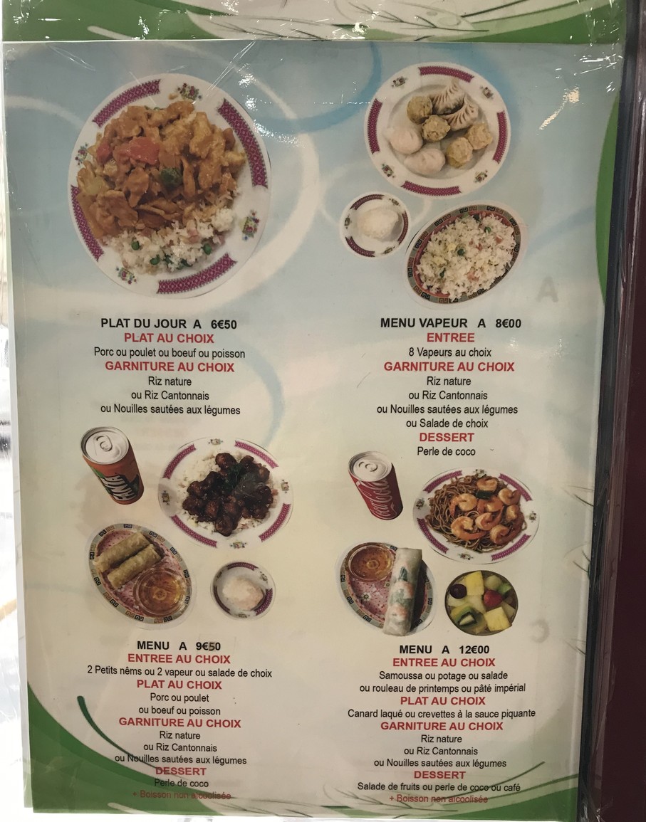 Délices de Shanghai menu 2
