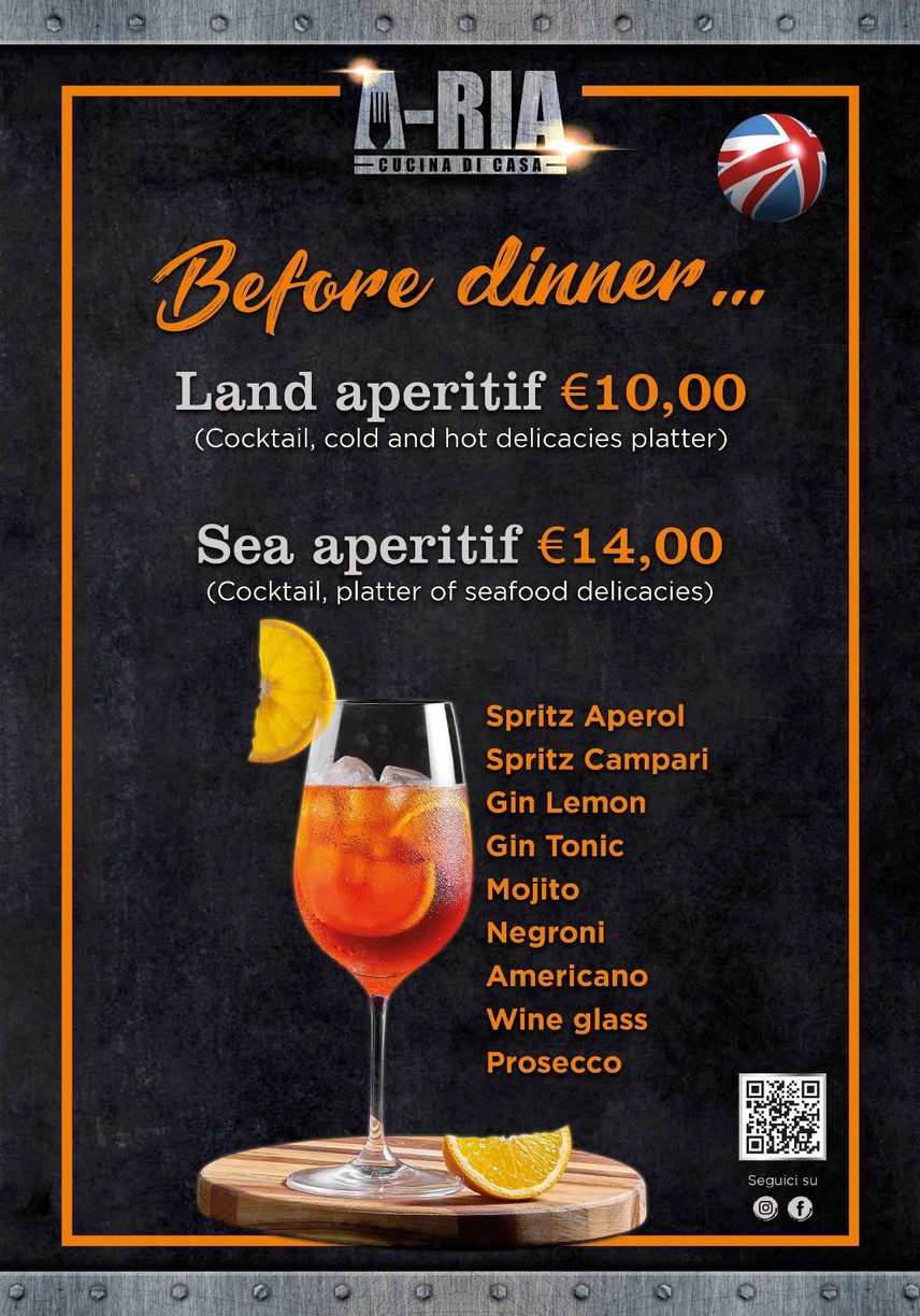 A-RIA Cucina di Casa menu 5