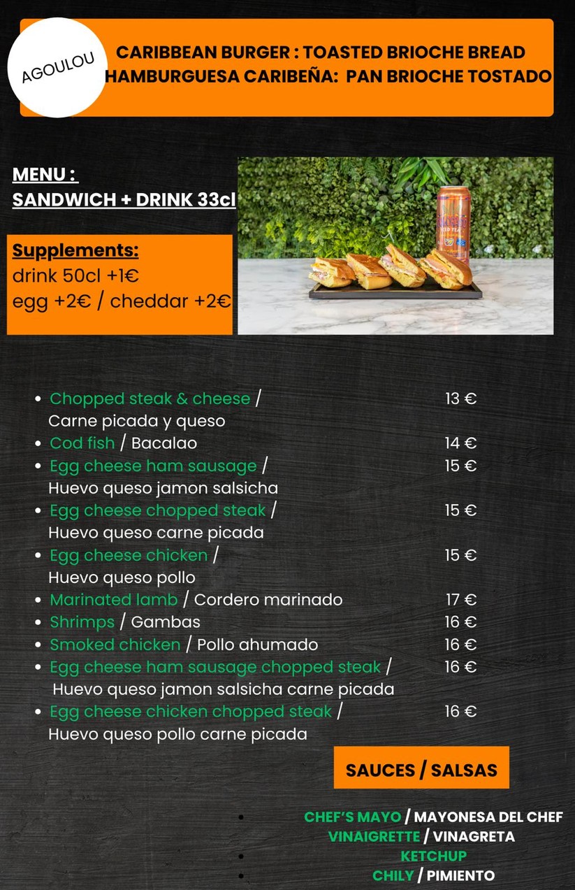Banm’Bokit menu 3