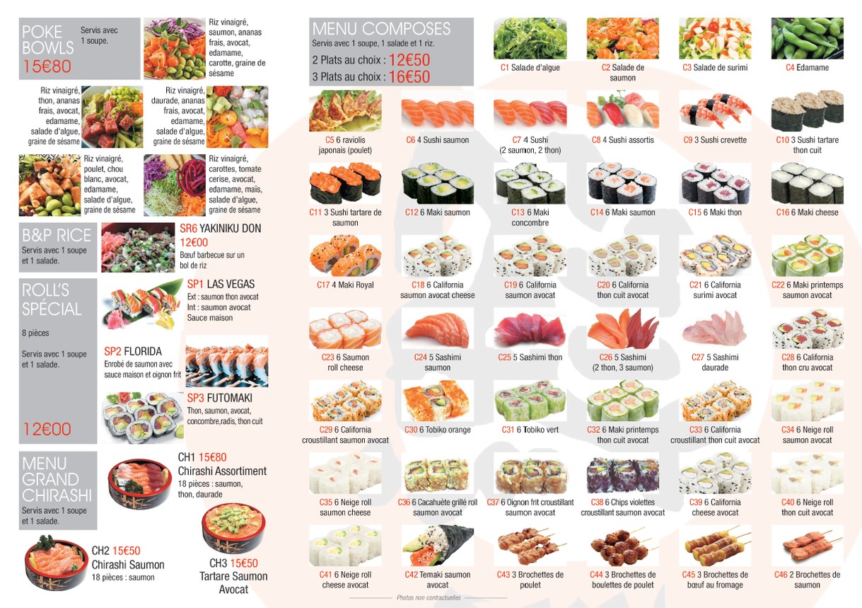 Sen Sushi menu 2