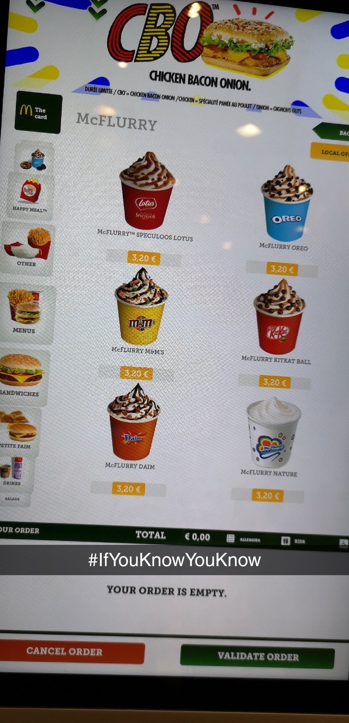 McDonald's menu 3