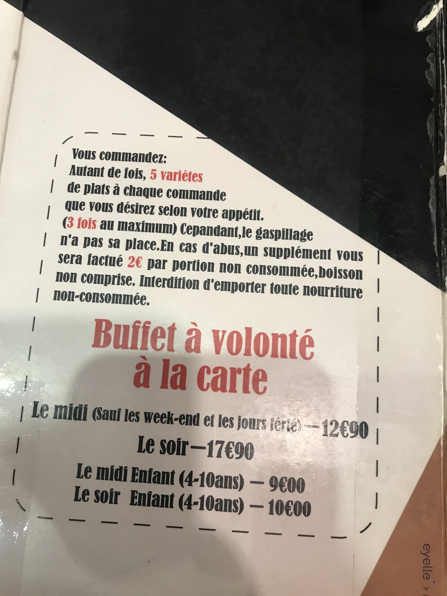 Wasabi menu 1