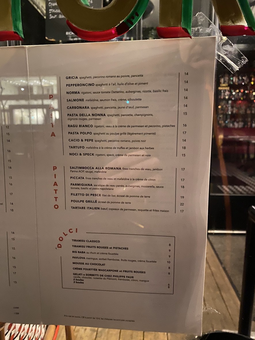 Gioco menu 2