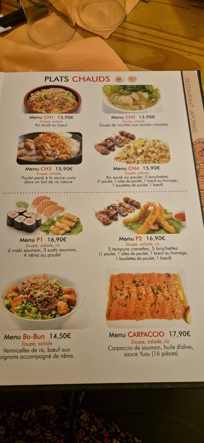 Samuraï menu 5