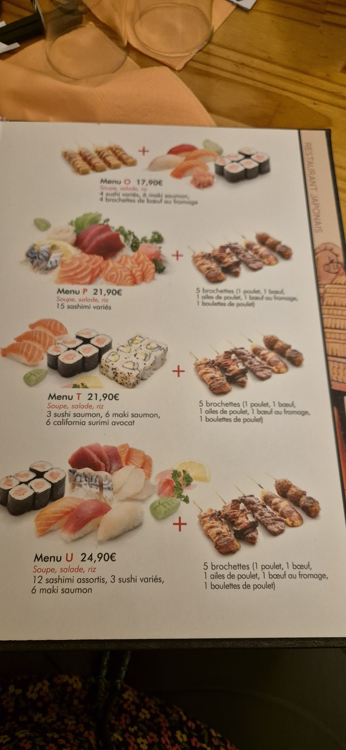 Samuraï menu 7