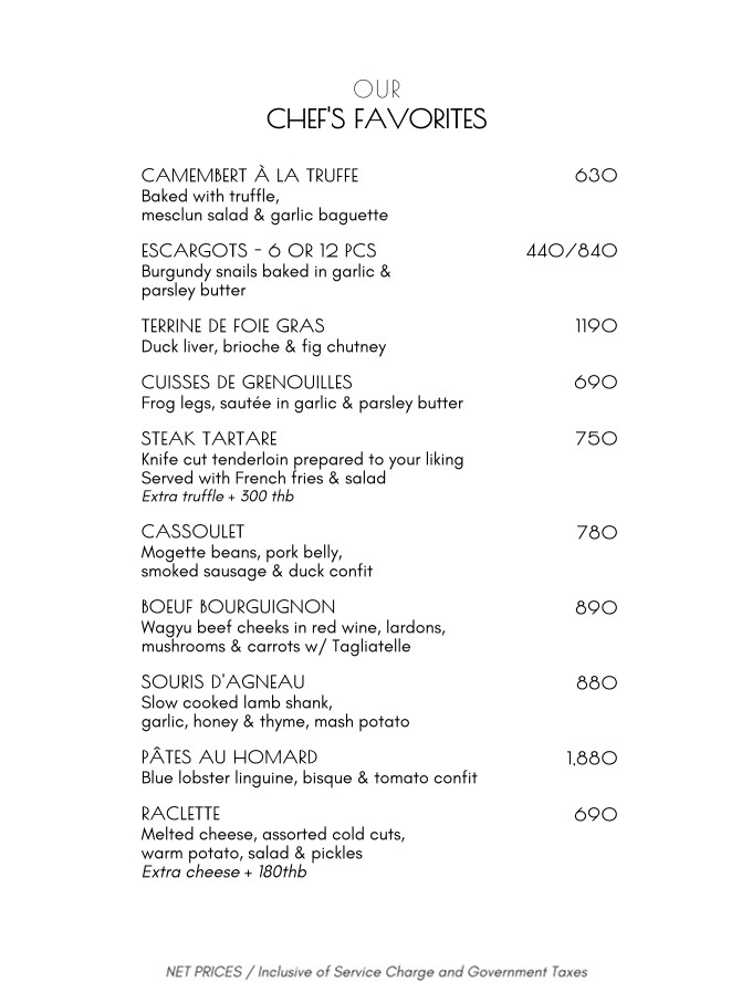 Cagette Canteen & Deli - Restaurante Francés menu 3