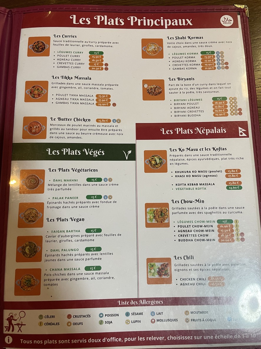 Restaurant Buddha menu 3