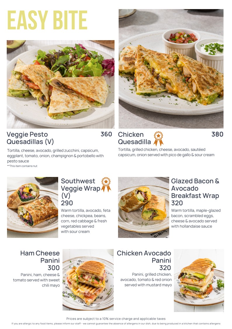 Brunch Paradiso menu 4