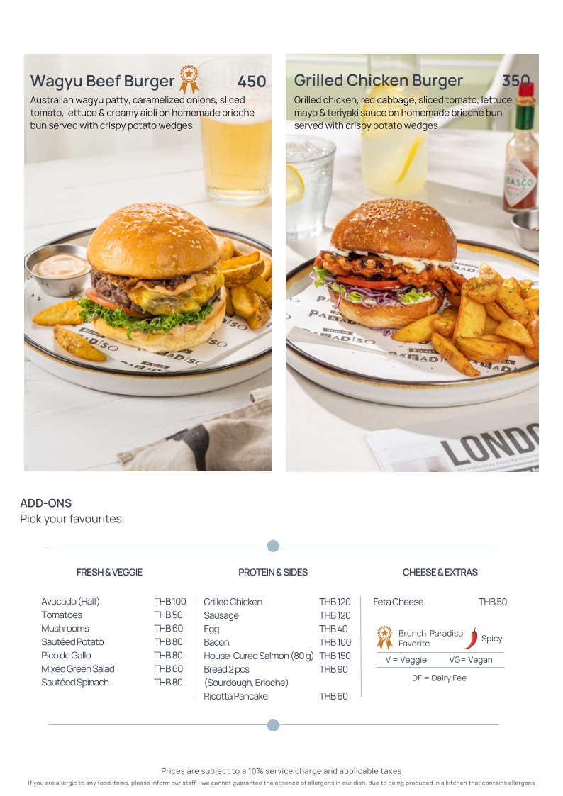 Brunch Paradiso menu 7