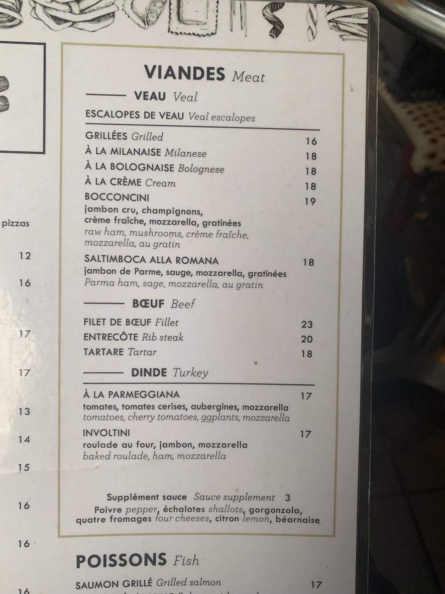 Pizza Camilia menu 4