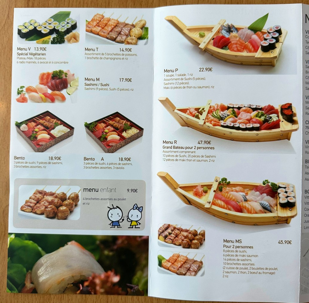 Japan Sakura menu 2