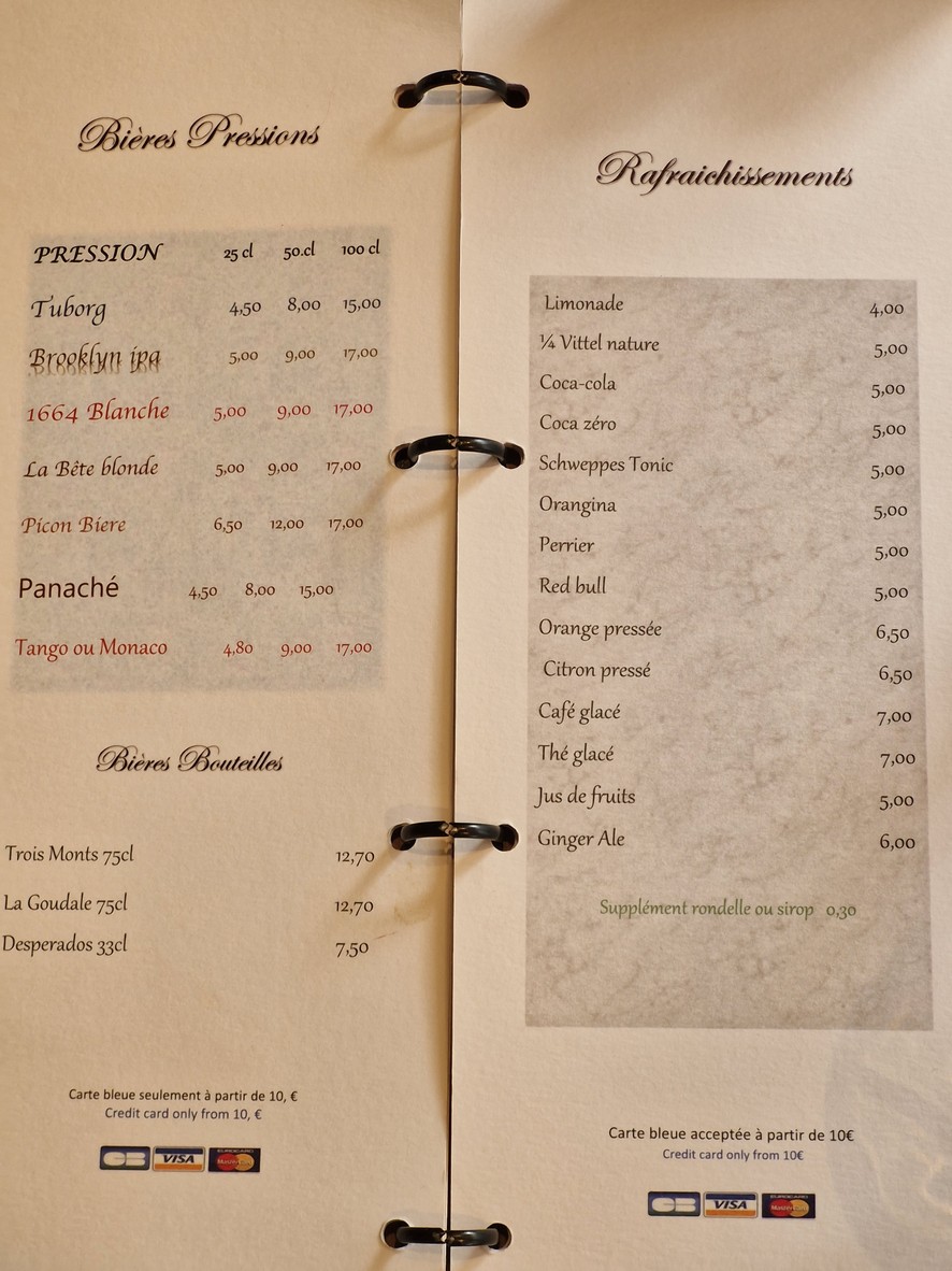 Bistrot Kfée menu 4