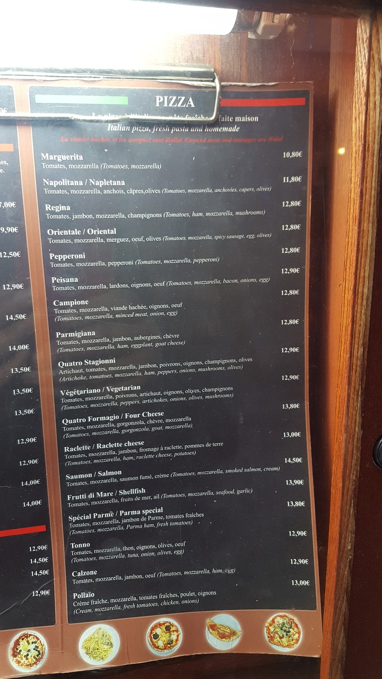 Pizzeria Cap Bercy menu 2