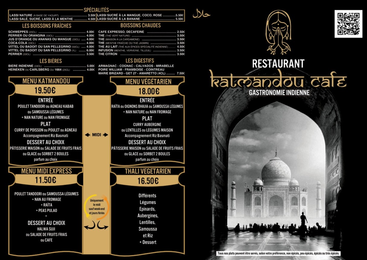 Katmandou Café menu 1