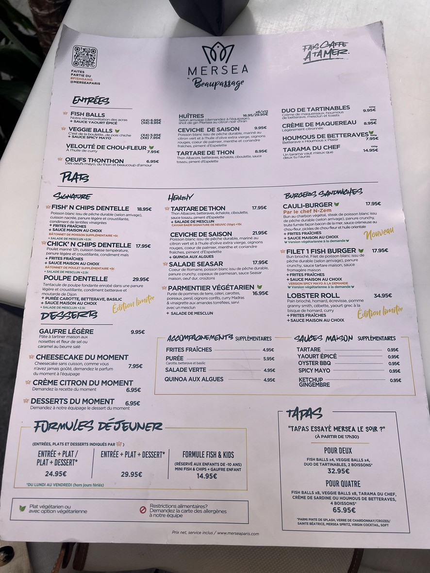 Mersea menu 2