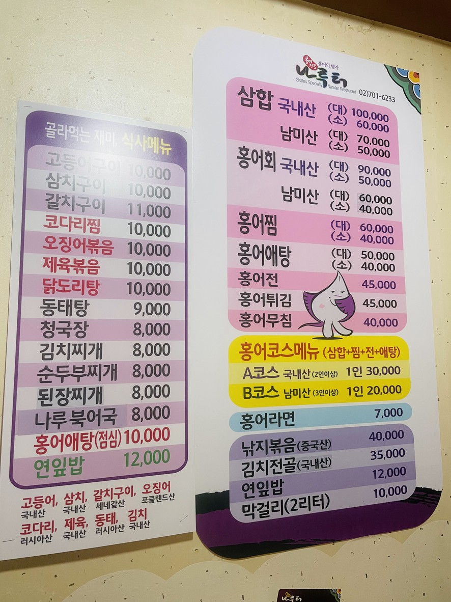 Naru-teo (embarcadero) menu 1