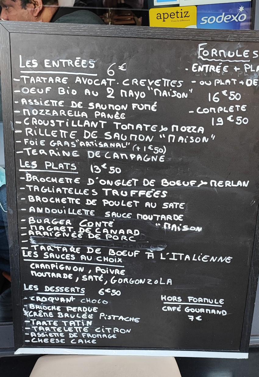 L’assiette voyageuse menu 1