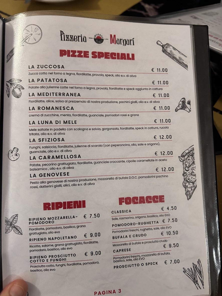 Margarì menu 3