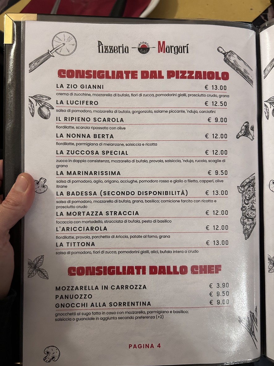 Margarì menu 4