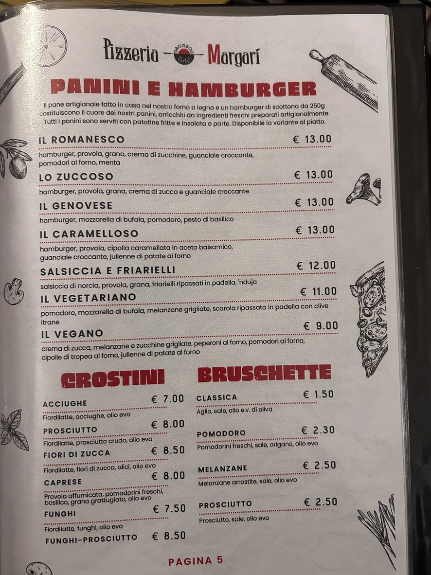 Margarì menu 5